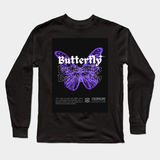 Butterfly Long Sleeve T-Shirt by EuraShoop